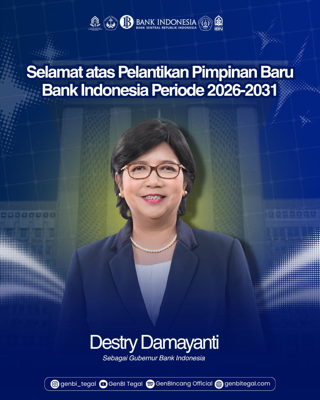 Babak baru kepemimpinan Bank Indonesia resmi dimulai.